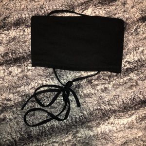 never worn before. lace up tube top